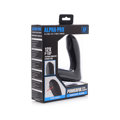 Prostata-Stimulator P-Pulse mit Klopffunktion und 12 Geschwindigkeiten Schwarz 9,3 cm