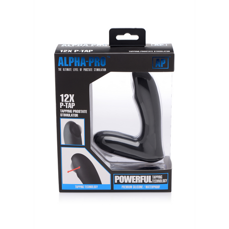 Prostata-Stimulator P-Pulse mit Klopffunktion und 12 Geschwindigkeiten Schwarz 9,3 cm