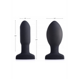 Analplug aufblasbar vibrierend Silikon Schwarz 11,8 cm