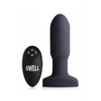 Analplug Swell Aufblasbar und Vibrierend Gerade Schwarz 11,8 cm