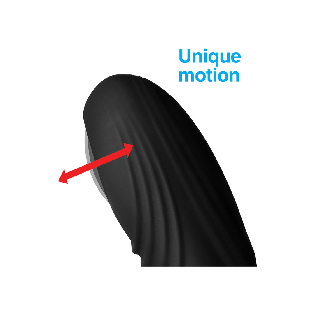 Prostata-Vibrator P-Thump mit Klopffunktion, Fernbedienung und 7 Geschwindigkeiten Schwarz 11,2 cm