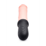 Realistischer Vibrator Auto Pounder stoßend mit Griff Hautfarbe 16,9 cm
