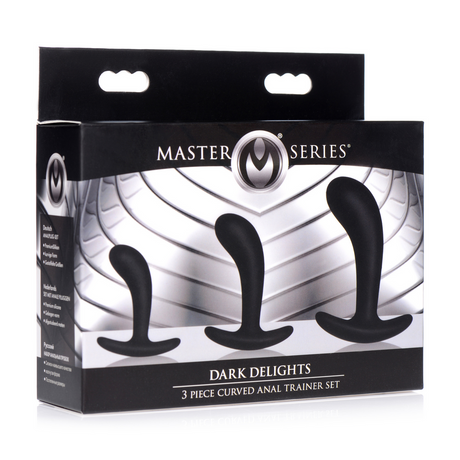Anal-Set Dunkle Freuden gebogen 3 Teile Schwarz