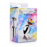 Analplug Regenbogen-Prisma Herz Multicolor