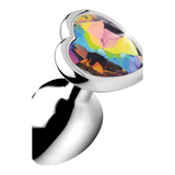 Analplug Regenbogen-Prisma Herz Multicolor