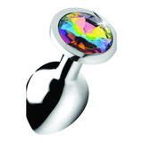 Analplug Regenbogen-Prisma Multicolor