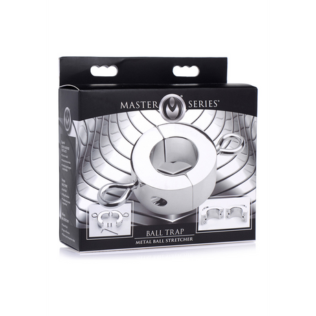 Hodenring Ball Trap Metall Silber 11,1 x Ø 6 cm