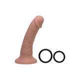 Dildo Verführer Silikon mit Gurt Hautfarbe 15,3 cm