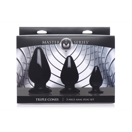 Analplug-Set Triple Cones 3 Teile
