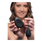 Vibro-Ei Silikon mit 10 Geschwindigkeiten Schwarz 6,2 cm