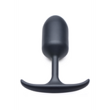 Analplug Premium Silikon mit Gewicht Schwarz
