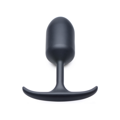 Analplug Premium Silikon mit Gewicht Schwarz
