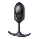Analplug Premium Silikon mit Gewicht Schwarz