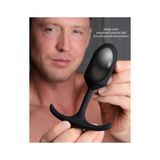 Analplug Premium Silikon mit Gewicht Schwarz