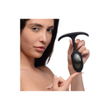 Analplug Premium Silikon mit Gewicht Schwarz