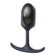 Analplug Premium Silikon mit Gewicht Schwarz – Ansicht 6