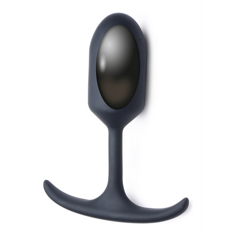 Analplug Premium Silikon mit Gewicht Schwarz