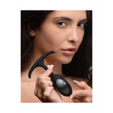 Analplug Premium Silikon mit Gewicht Schwarz