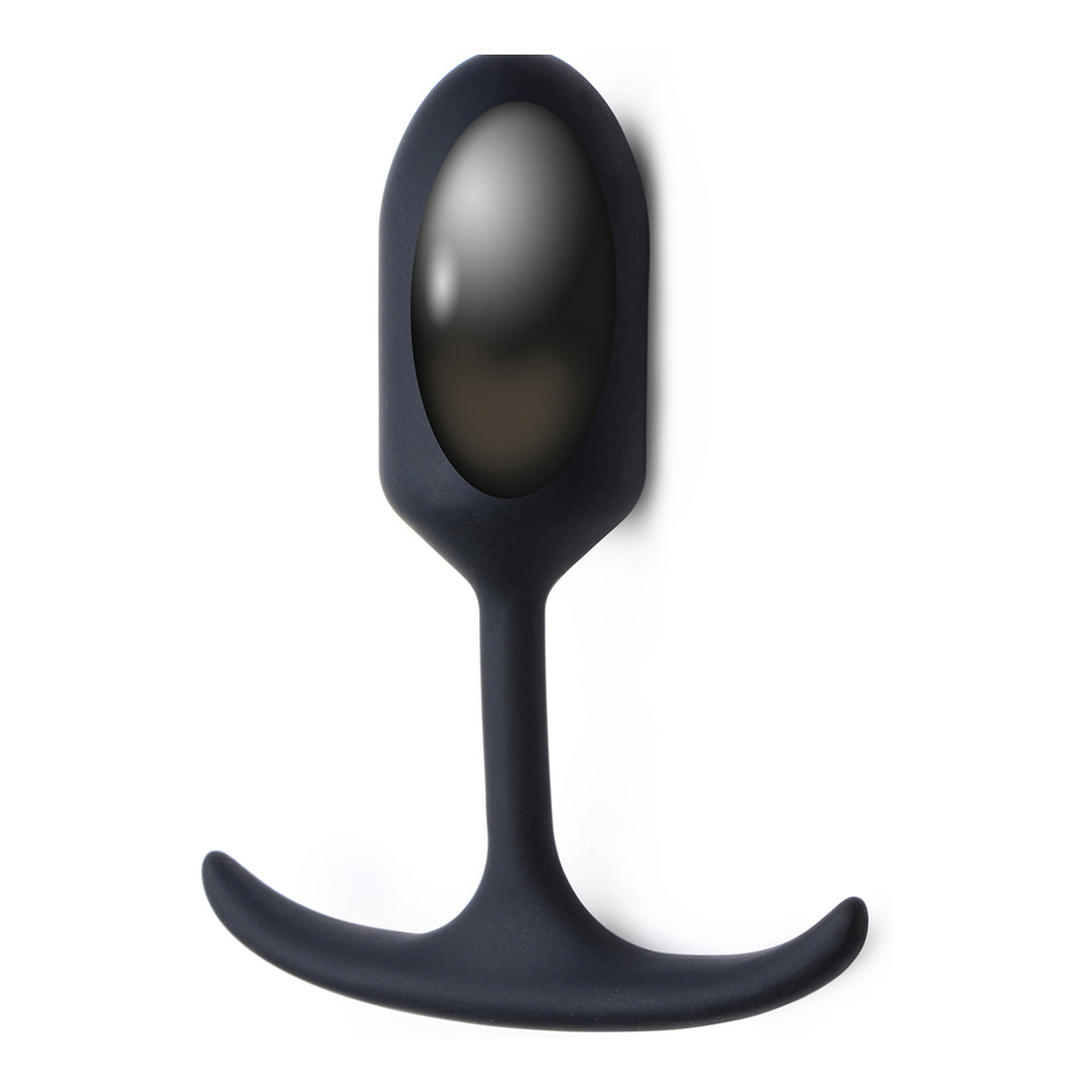 Analplug Premium Silikon mit Gewicht Schwarz