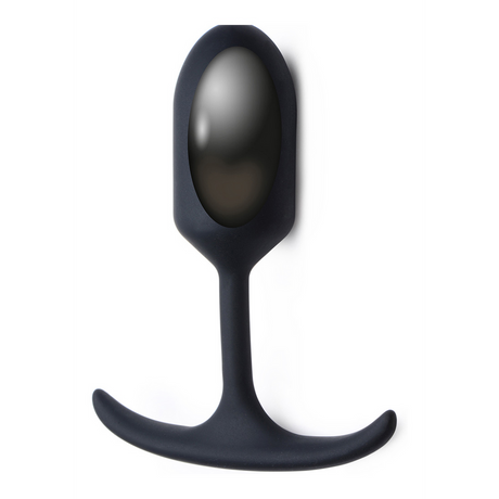 Analplug Premium Silikon mit Gewicht Schwarz