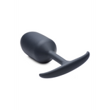 Analplug Premium Silikon mit Gewicht Schwarz