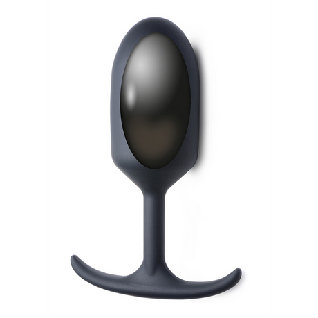 Analplug Premium Silikon mit Gewicht Schwarz