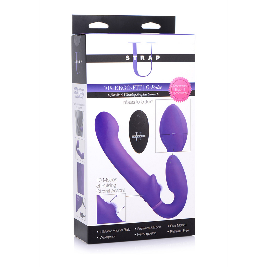 Dildo Ergo-Fit G-Pulse doppelendig Violett 14,9 x Ø 4,3 cm