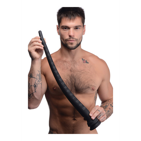 Dildo der Lange mit Struktur Silikon 55,9 x Ø 4,5 cm