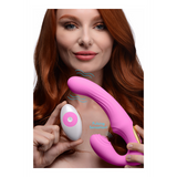 Strap-on U-Pulse Silikon pulsierend und vibrierend ohne Gurt Pink 13,7 x Ø 3,5 cm