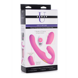 Strap-on U-Pulse Silikon pulsierend und vibrierend ohne Gurt Pink 13,7 x Ø 3,5 cm