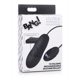 Bullet-Vibrator pulsierend Silikon mit Akku Schwarz 26 x Ø 3 cm