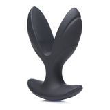 Analplug Elektro-Spread vibrierend mit E-Stim Silikon Schwarz 8,3 x Ø 5,8 cm