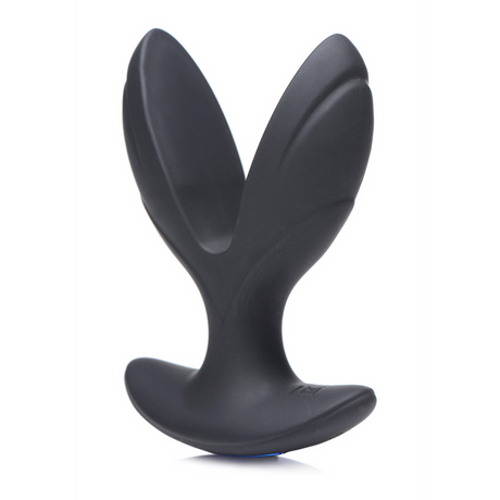 Analplug Elektro-Spread vibrierend mit E-Stim Silikon Schwarz 8,3 x Ø 5,8 cm