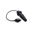 Analplug Master Series Ass-Pand Aufblasbar Silikon Schwarz 12,7 x 5,3 cm