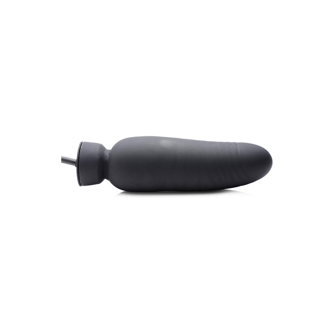 Dildo Dick-Spand aufblasbar Silikon Schwarz 16,2 x Ø 4,5 cm