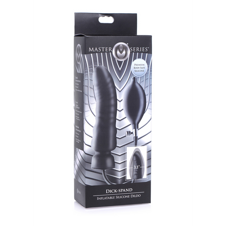 Dildo Dick-Spand aufblasbar Silikon Schwarz 16,2 x Ø 4,5 cm