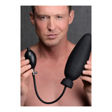 Dildo Dick-Spand aufblasbar Silikon Schwarz 16,2 x Ø 4,5 cm