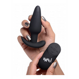 Analplug vibrierend Silikon mit Fernbedienung Schwarz 8,9 cm