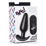 Analplug vibrierend Silikon mit Fernbedienung Schwarz 8,9 cm