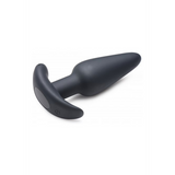 Analplug vibrierend Silikon mit Fernbedienung Schwarz 8,9 cm