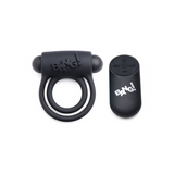 Penisring mit Bullet-Vibrator und Fernbedienung Silikon Schwarz