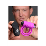 Penisring mit Bullet-Vibrator und Fernbedienung Silikon Schwarz