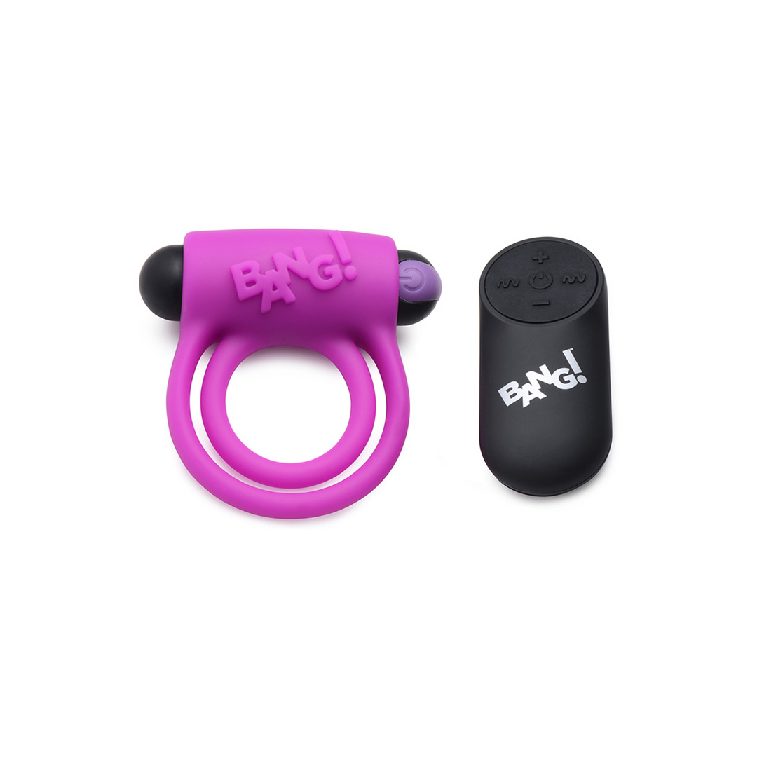 Penisring mit Bullet-Vibrator und Fernbedienung Silikon Schwarz