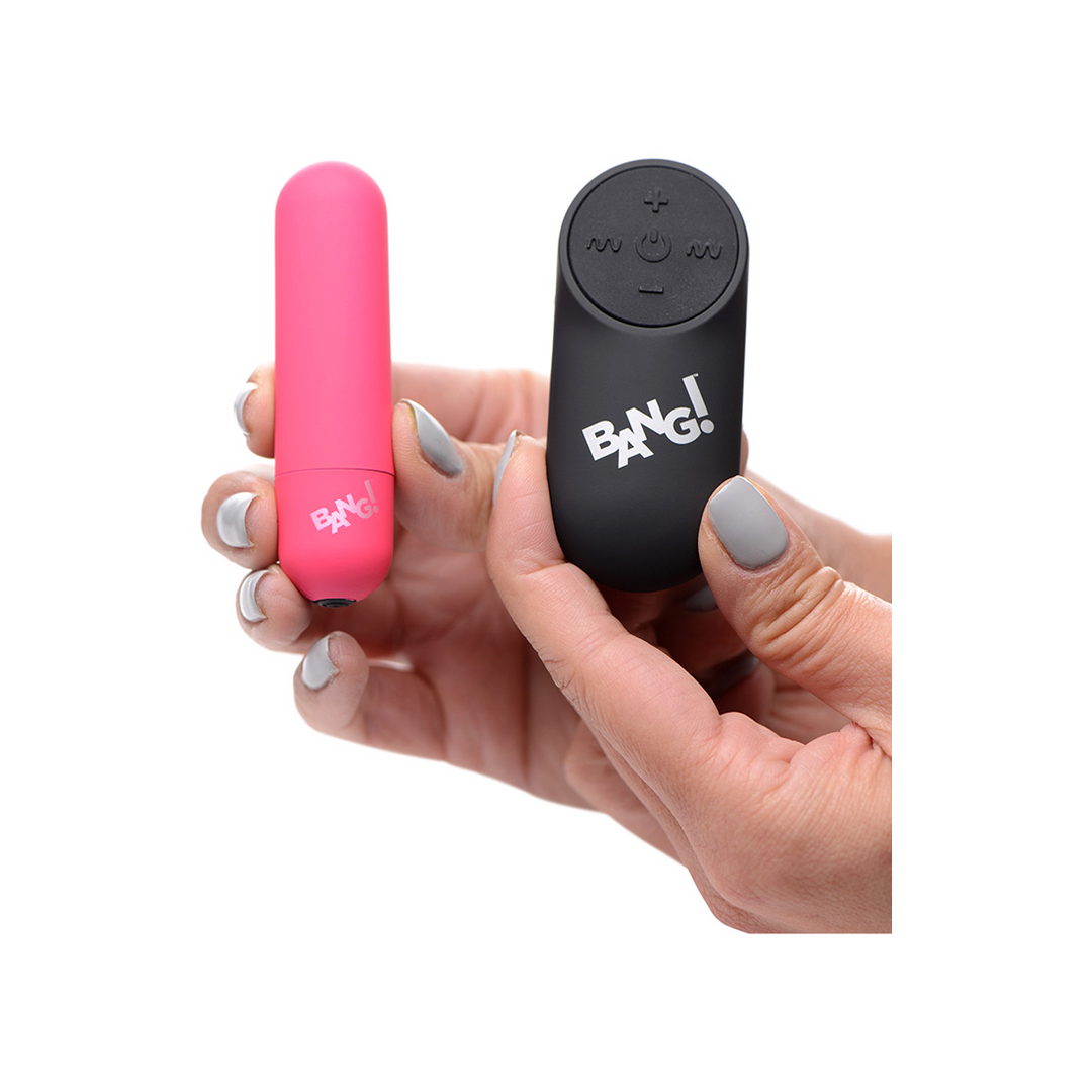 Bullet-Vibrator Power Panty mit Spitzenslip und Augenbinde Pink 7,6 cm