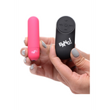 Bullet-Vibrator Power Panty mit Spitzenslip und Augenbinde Pink 7,6 cm