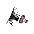 Vibro-Ei Bang Power Panty Kit mit Spitzenslip und Augenbinde Schwarz und Pink 7,6 cm