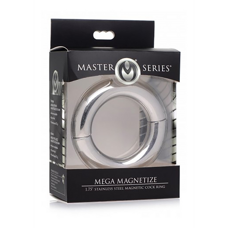 Penisring Mega Magnetize Edelstahl magnetisch Silber 7,6 cm