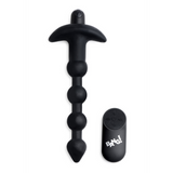 Analkette vibrierend Silikon mit Fernbedienung Schwarz 16,5 cm