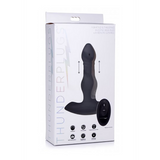 Analplug vibrierend und stoßend Silikon mit Fernbedienung Schwarz 11,4 cm