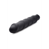 Bullet-Vibrator XL mit gewirbelter Silikonhülle Schwarz 20,3 cm